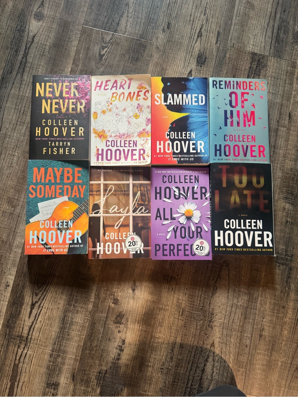 Colleen Hoover Paperback Book Lot - Multicolor Covers